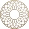 Ekena Millwork Cannes Wood Fretwork Pierced Ceiling Medallion, Hickory, 26"OD x 8 7/8"ID x 1/4"T CMWP26X26X0250CNHI - alternate 1